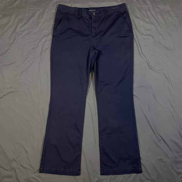 Aeropostale Pants - Aeropostale Classic Navy Blue Chino Pants Womens Size 12 Short Straight Leg